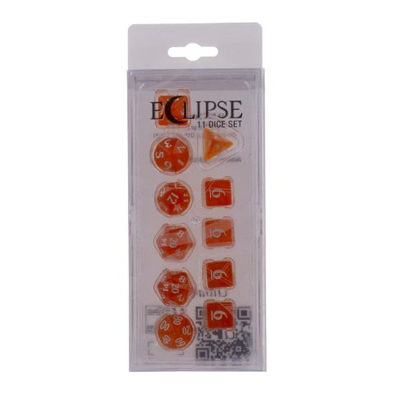 Eclipse 11 Dice Set: Pumpkin Orange - Bea DnD Games