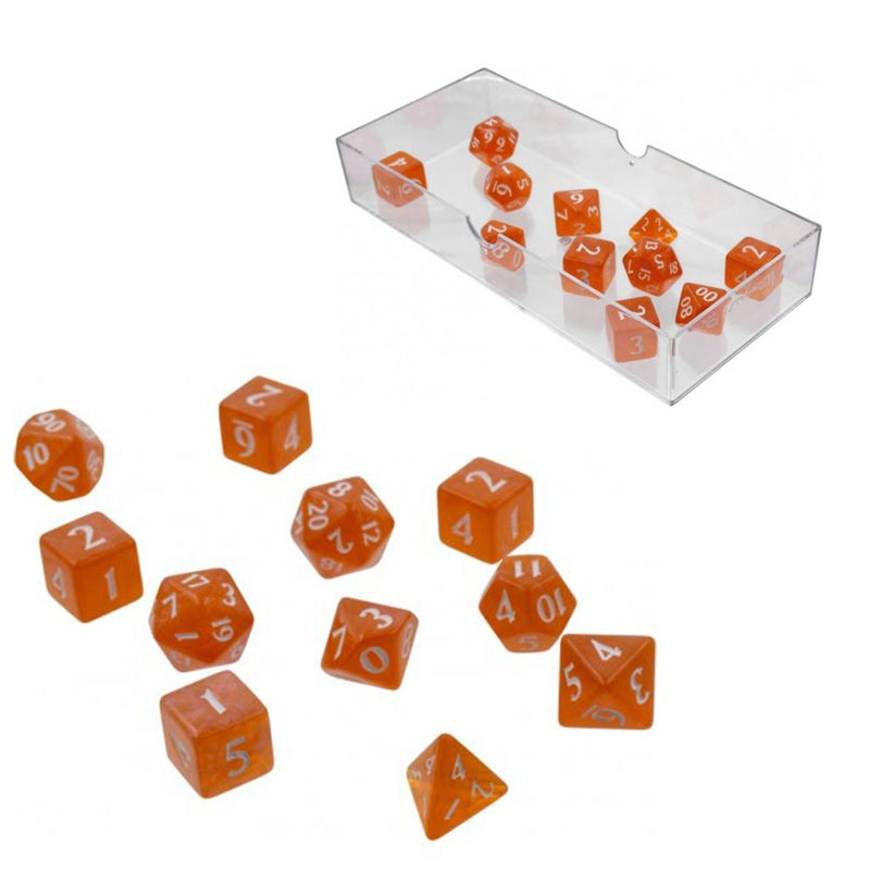 Eclipse 11 Dice Set: Pumpkin Orange - Bea DnD Games