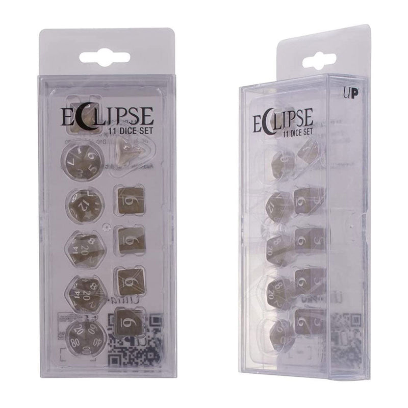 Eclipse 11 Dice Set: Smokey Grey - Bea DnD Games