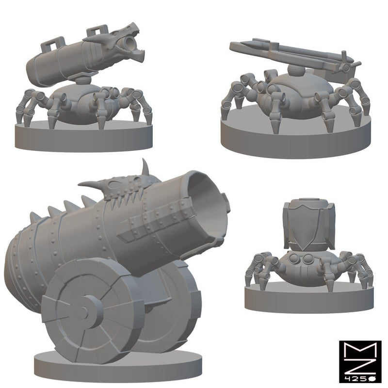 Eldritch Cannons | BeaMini Unpainted RPG Miniatures - Bea DnD Games