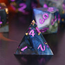 Eldritch Typhoon Handcrafted Sharp Edge Dice Set & Dice Case - Bea DnD Games