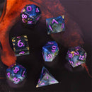 Eldritch Typhoon Handcrafted Sharp Edge Dice Set & Dice Case - Bea DnD Games