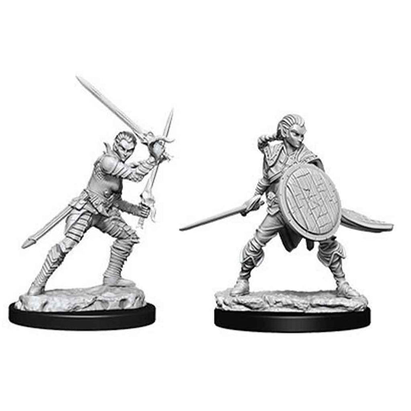 Elf Fighter (Female) Deepcuts Unpainted Miniatures - Bea DnD Games