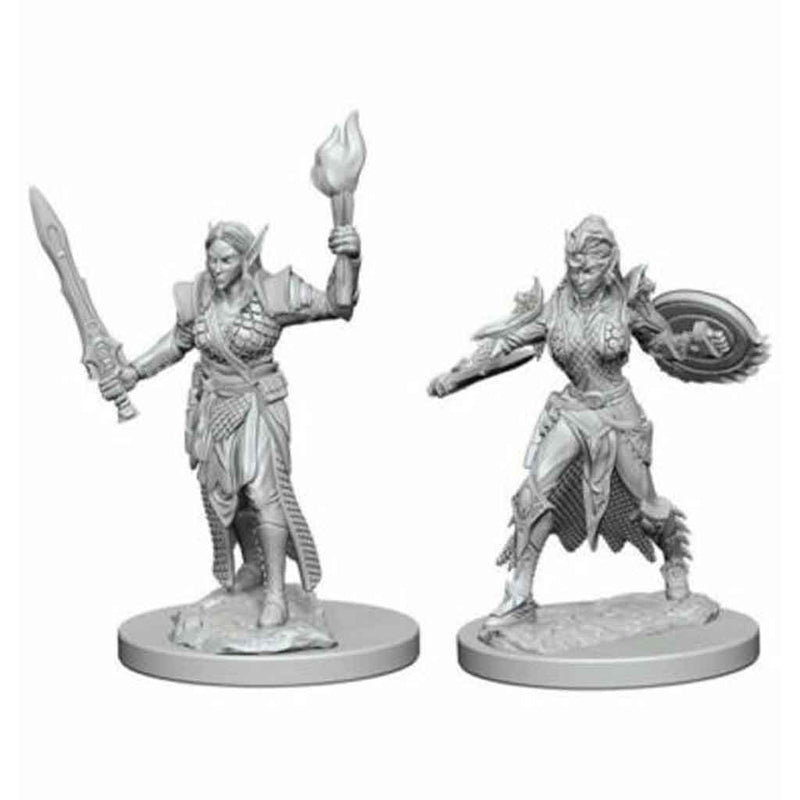 Elf Fighter (Female) Deepcuts Unpainted Miniatures - Bea DnD Games