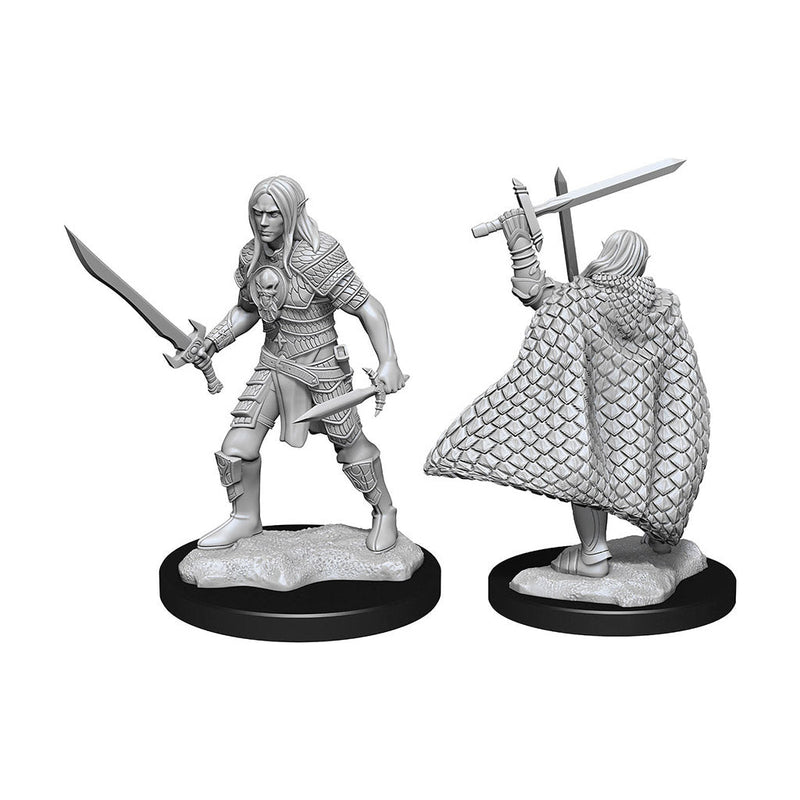 Elf Fighter Male Deepcuts Unpainted Miniatures - Bea DnD Games