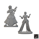 Elven Female Bards | BeaMini Unpainted RPG Miniatures - Bea DnD Games