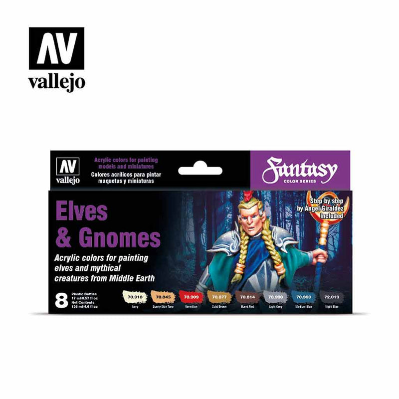 Elves & Gnomes Fantasy Paint Set by Vallejo - Bea DnD Games