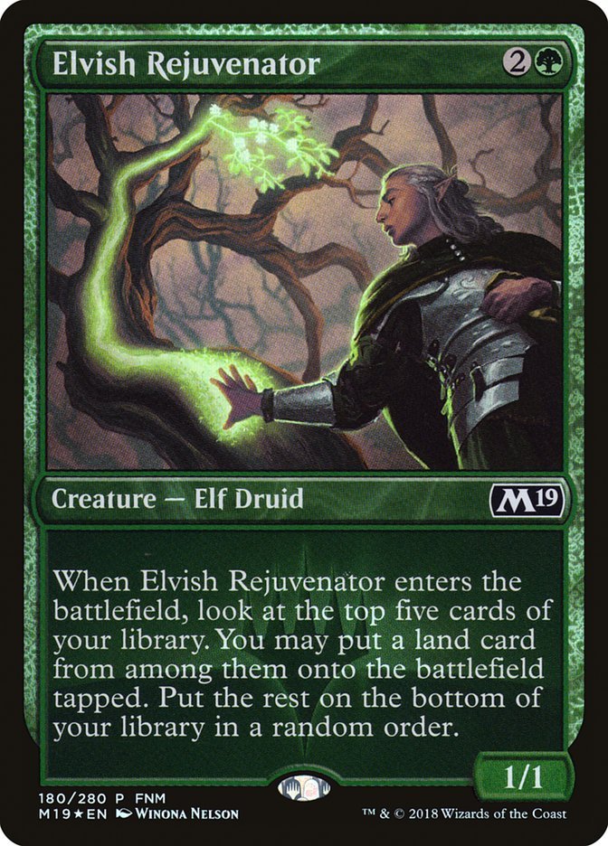 Elvish Rejuvenator (FNM) [Core Set 2019 Promos] - Bea DnD Games