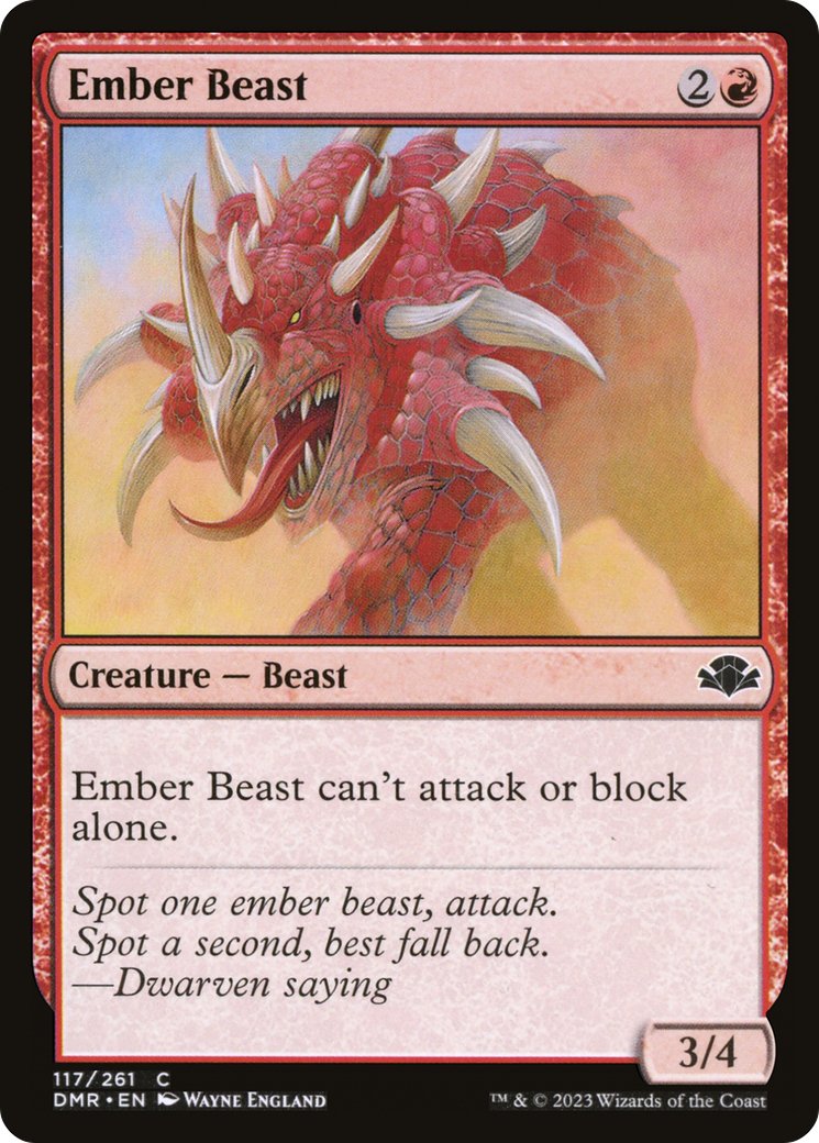 Ember Beast [Dominaria Remastered] - Bea DnD Games