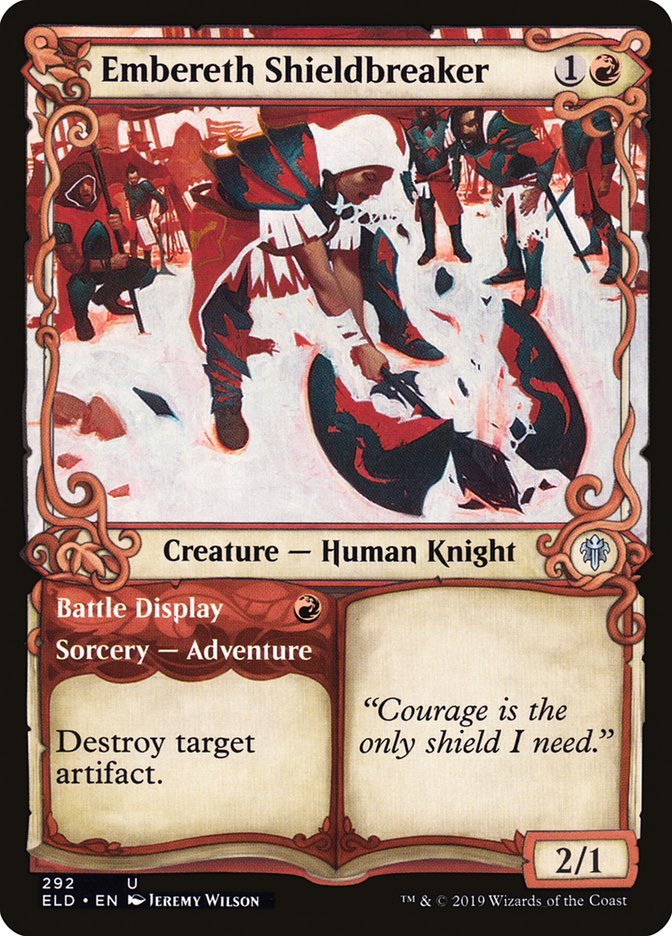 Embereth Shieldbreaker // Battle Display (Showcase) [Throne of Eldraine] - Bea DnD Games