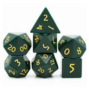 Emerald City - Turquoise Gemstone Dice Set & Dice Case - Bea DnD Games