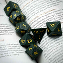 Emerald City - Turquoise Gemstone Dice Set & Dice Case - Bea DnD Games