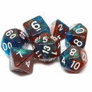 Emergency Dice - 7 Piece Polyhedral Dice Set + Dice Bag - Bea DnD Games