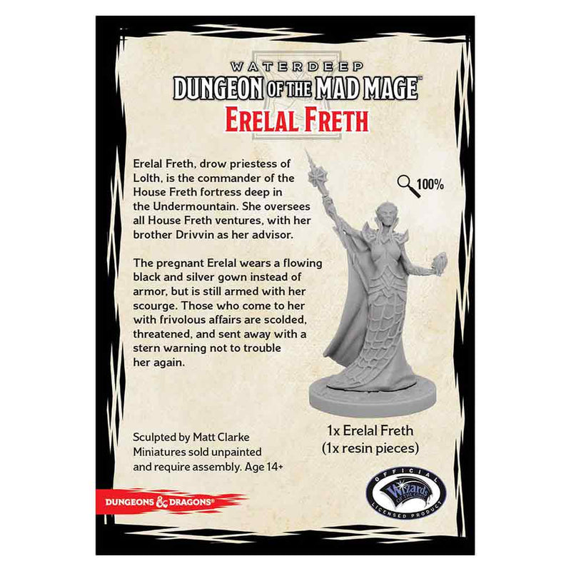 Erelal Freth - Waterdeep Dungeon of the Mad Mage - D&D Collectors Series Unpainted Miniatures - Bea DnD Games