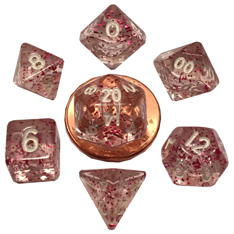 Ethereal Light Purple Mini Polyhedral Dice Set - Bea DnD Games