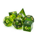 Evillene - Handcrafted Glass Dice Set & Dice Case - Bea DnD Games