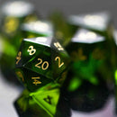 Evillene - Handcrafted Glass Dice Set & Dice Case - Bea DnD Games