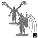 Fallen Aasimar | BeaMini Unpainted RPG Miniatures - Bea DnD Games