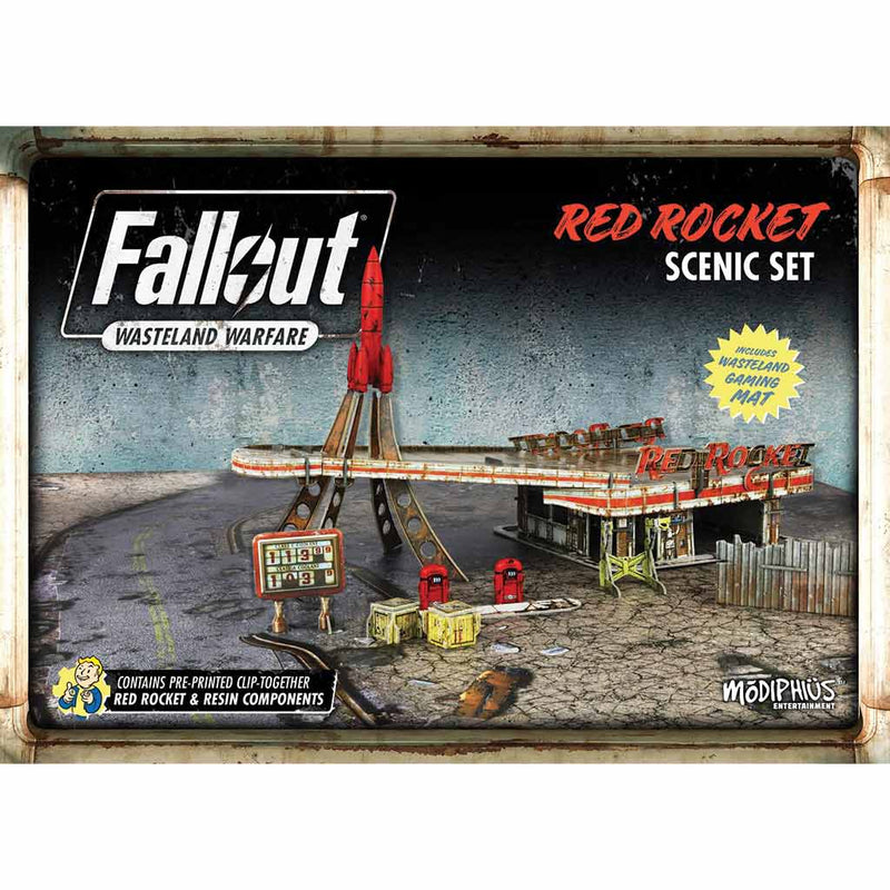 Fallout Wasteland Warfare Red Rocket Scenic Set - Bea DnD Games