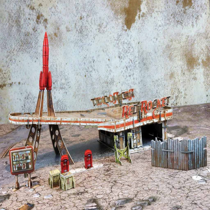 Fallout Wasteland Warfare Red Rocket Scenic Set - Bea DnD Games