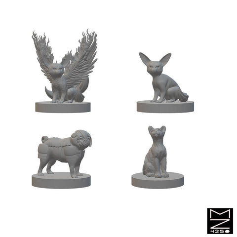 Familiars | BeaMini Unpainted RPG Miniatures - Bea DnD Games