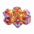 Festival of the Fae - 7 Piece Polyhedral Dice Set + Dice Bag - Bea DnD Games