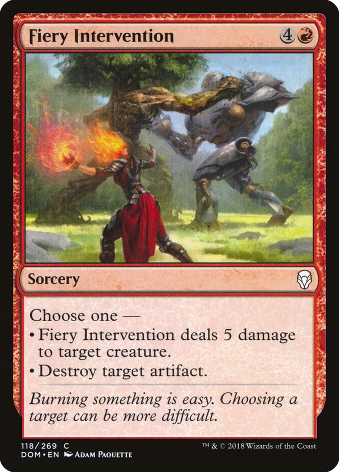 Fiery Intervention [Dominaria] - Bea DnD Games