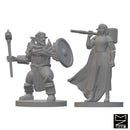 Firbolg Clerics | BeaMini Unpainted RPG Miniatures - Bea DnD Games