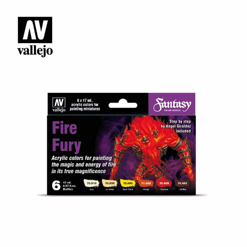 Fire Fury - Fantasy Paint Set by Vallejo - Bea DnD Games
