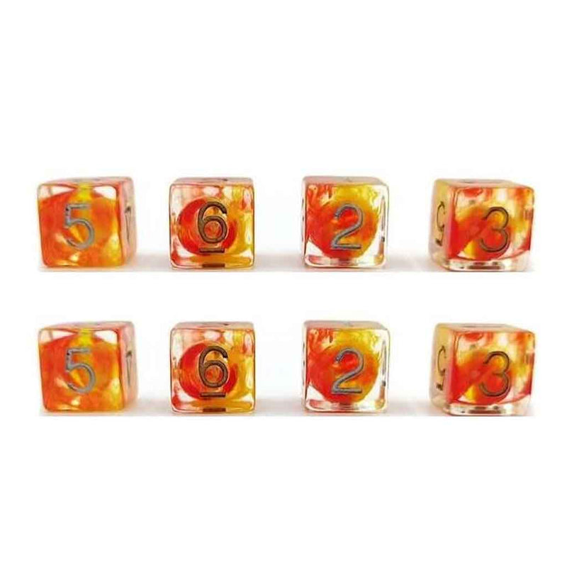 Fireball - Sirius Dice d6 Dice Set (8d6) - Bea DnD Games