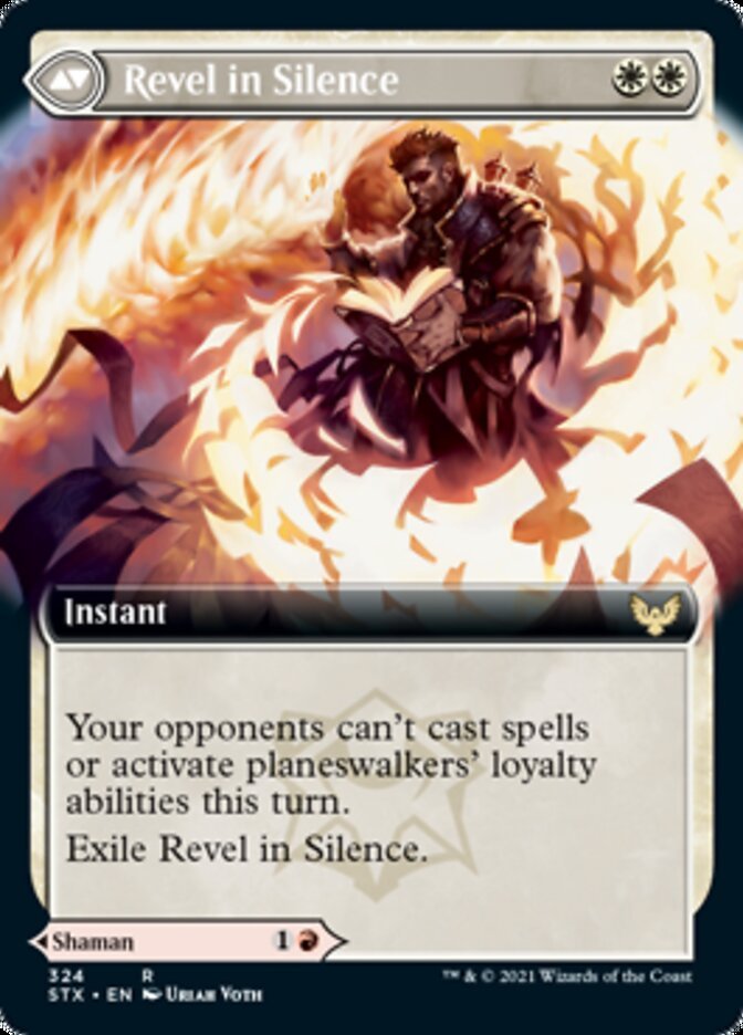 Flamescroll Celebrant // Revel in Silence (Extended Art) [Strixhaven: School of Mages] - Bea DnD Games