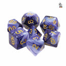 Forbidden Fate - 7 Piece Polyhedral Dice Set + Dice Bag - Bea DnD Games
