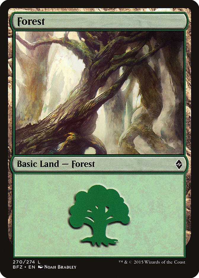 Forest (270) [Battle for Zendikar] - Bea DnD Games