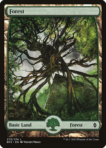 Forest (273) (Full Art) [Battle for Zendikar] - Bea DnD Games