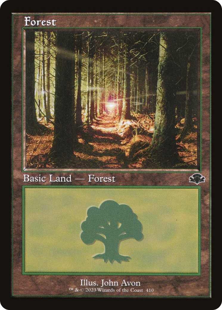 Forest (410) (Retro) [Dominaria Remastered] - Bea DnD Games