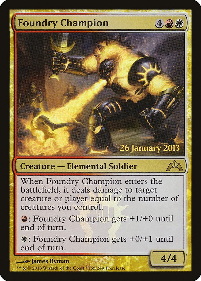 Foundry Champion [Gatecrash Prerelease Promos] - Bea DnD Games