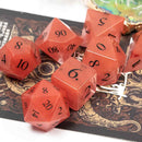 'Fruit of Life' Handcrafted Glass Dice Set & Dice Case - Bea DnD Games