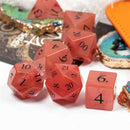 'Fruit of Life' Handcrafted Glass Dice Set & Dice Case - Bea DnD Games