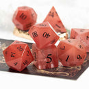 'Fruit of Life' Handcrafted Glass Dice Set & Dice Case - Bea DnD Games