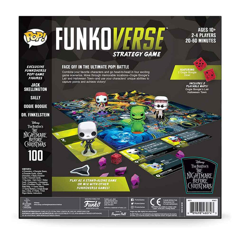 Funkoverse The Nightmare Before Christmas - 4 Pack Expandalone Strategy Board Game - Bea DnD Games