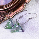 Galaxy D4 (Green) Pendant Earrings - Bea DnD Games