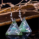 Galaxy D4 (Green) Pendant Earrings - Bea DnD Games