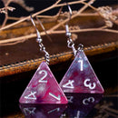 Galaxy D4 (Pink) Pendant Earrings - Bea DnD Games