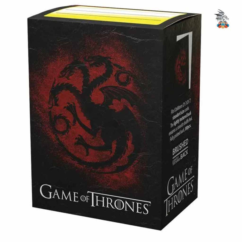 Game of Thrones Dragon Shield Brushed Art Sleeves 100 Pack - Bea DnD Games