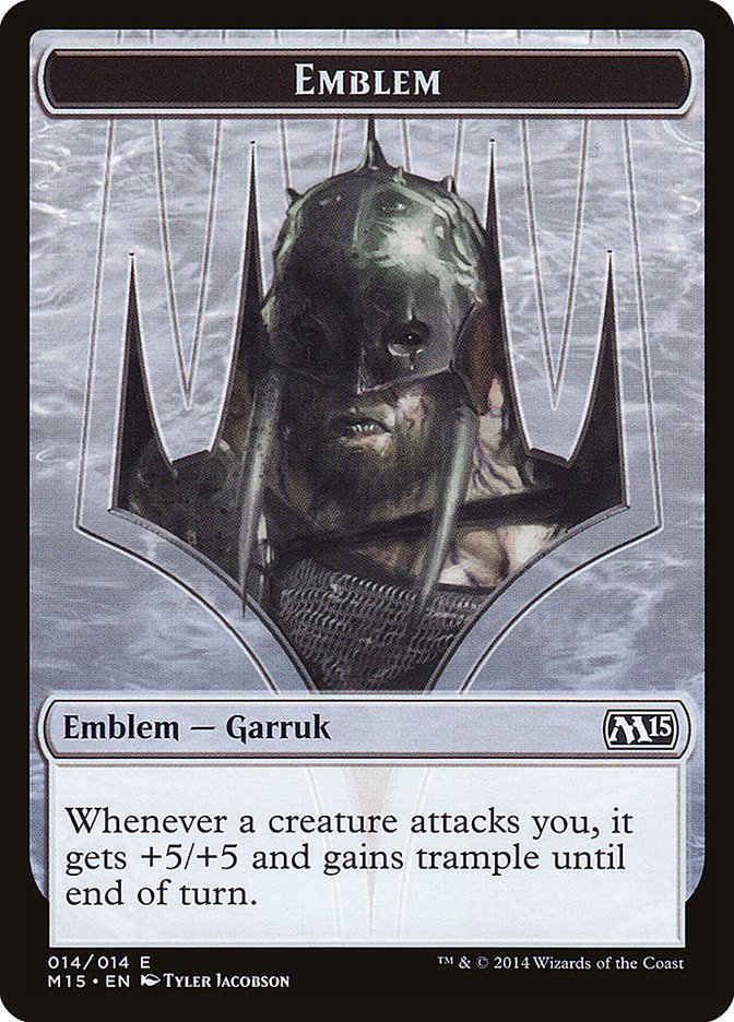 Garruk, Apex Predator Emblem [Magic 2015 Tokens] - Bea DnD Games