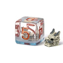 Ghost Dragon - 7 Piece Polyhedral Dice Set + Dice Bag - Bea DnD Games
