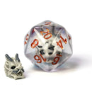 Ghost Dragon - 7 Piece Polyhedral Dice Set + Dice Bag - Bea DnD Games