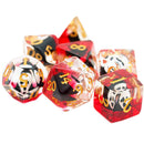 Ghostface Dice - 7 Piece Polyhedral Dice Set + Dice Bag - Bea DnD Games