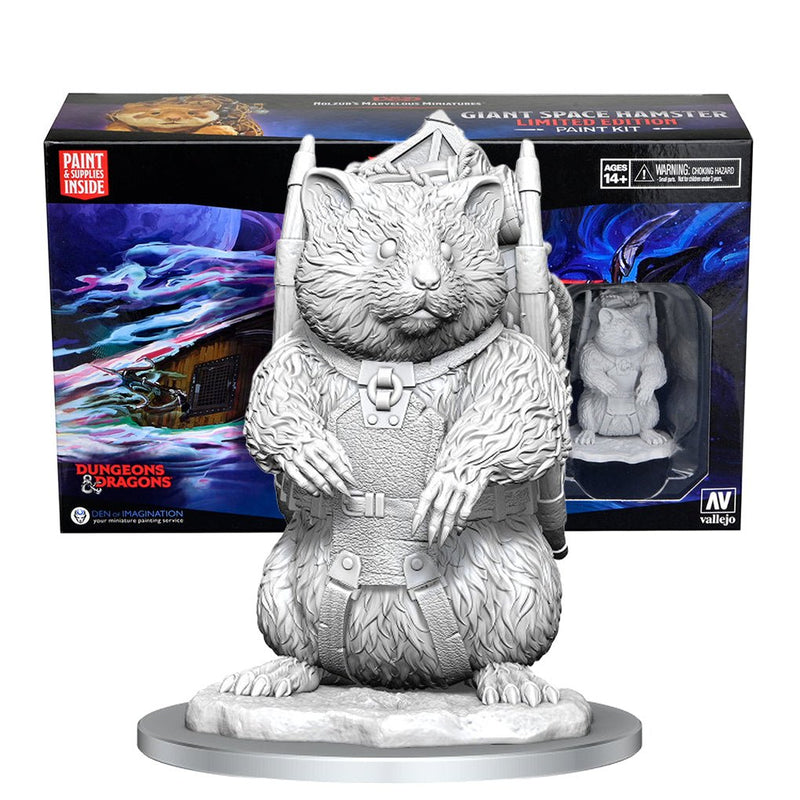 Giant Space Hamster Limited Edition Paint Night Kit Marvelous Unpainted Miniatures - Bea DnD Games