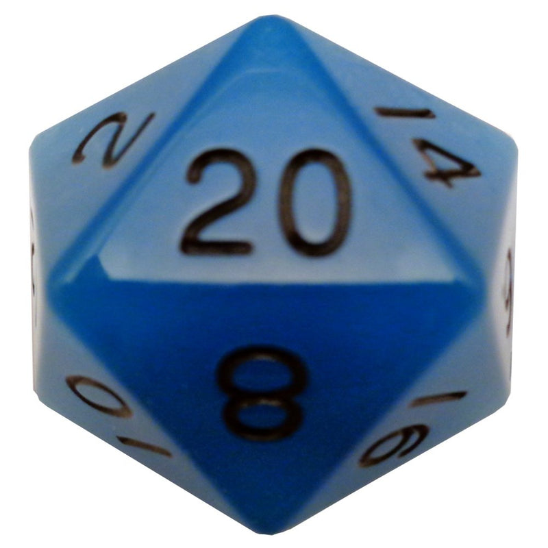 Glow in The Dark Mega D20 (35mm) by Metallic Dice Games - Bea DnD Games